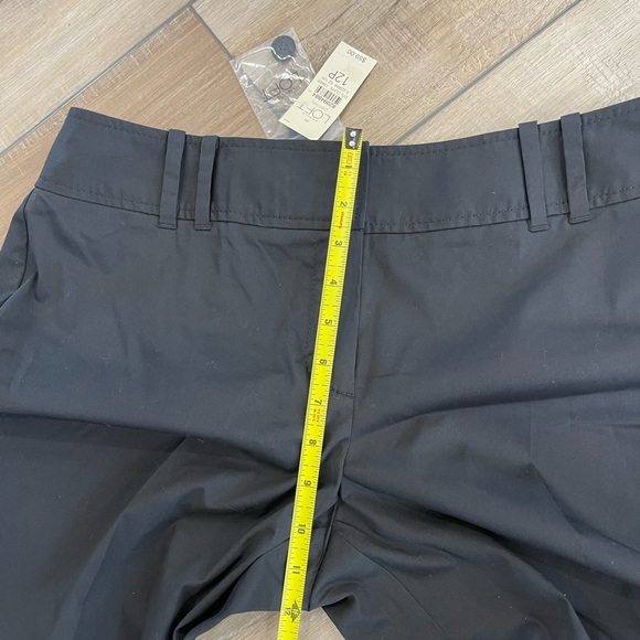 NWT Ann Taylor Loft Julie Black Flared Dress Pants Petite Size 12P Stretch - Picture 6 of 7